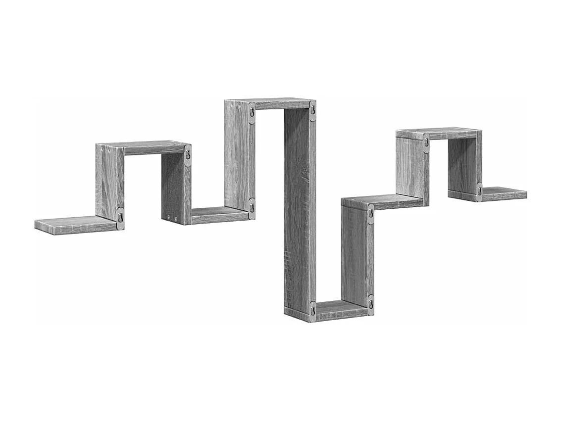 Étagère murale sonoma gris 104,5x10x43 cm bois d'ingénierie
