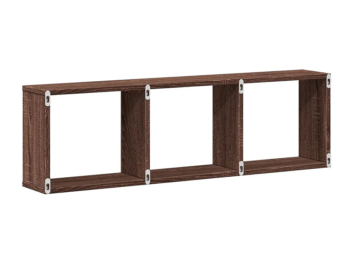 Armoire murale 100x16x30 cm chêne marron bois d'ingénierie