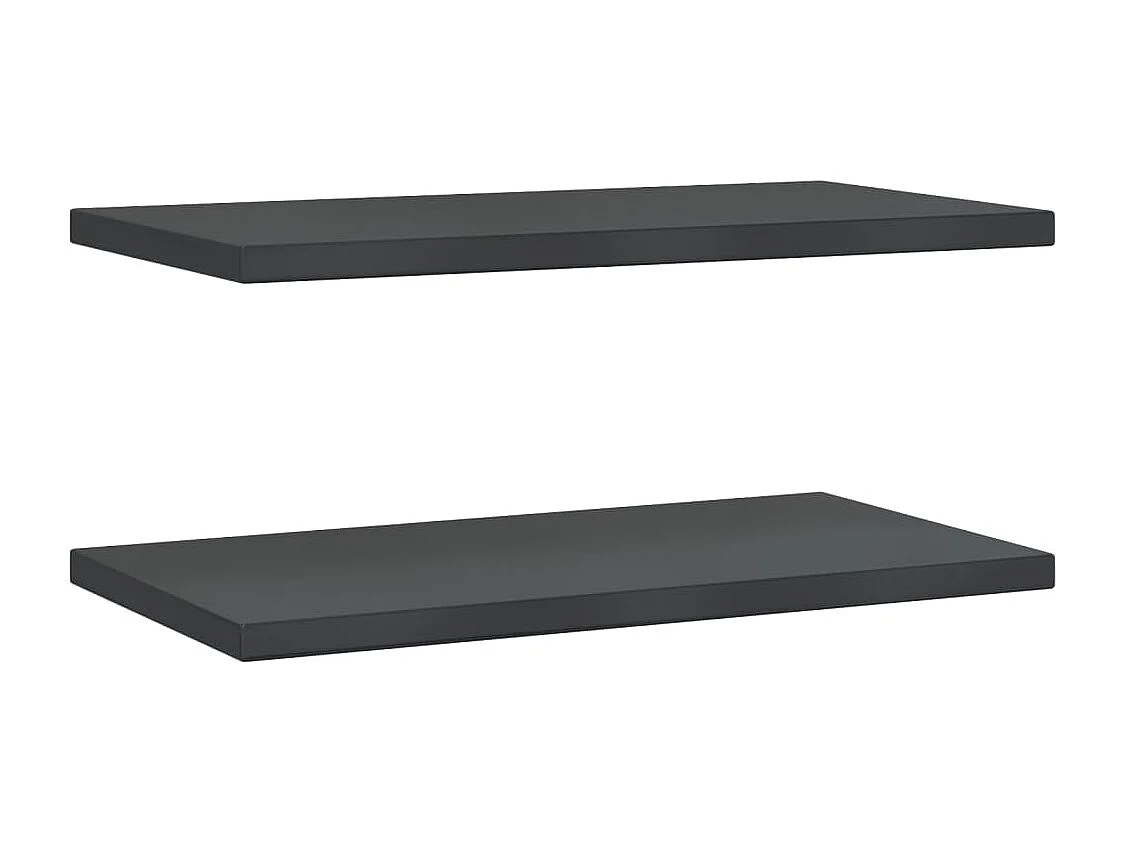 Prateleiras de parede 2 pcs 75x40x3 cm aço inoxidável prateado