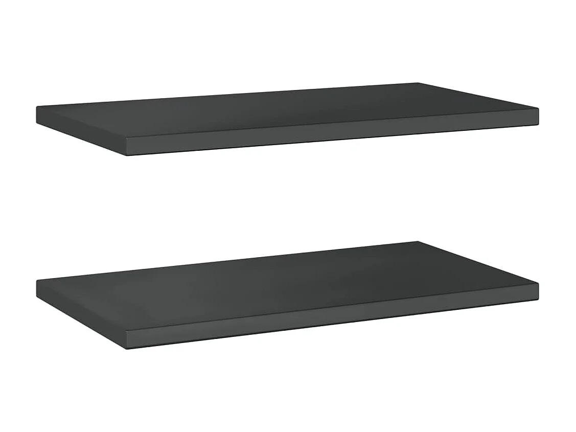 Prateleiras de parede 2 pcs 75x40x3 cm aço inoxidável prateado