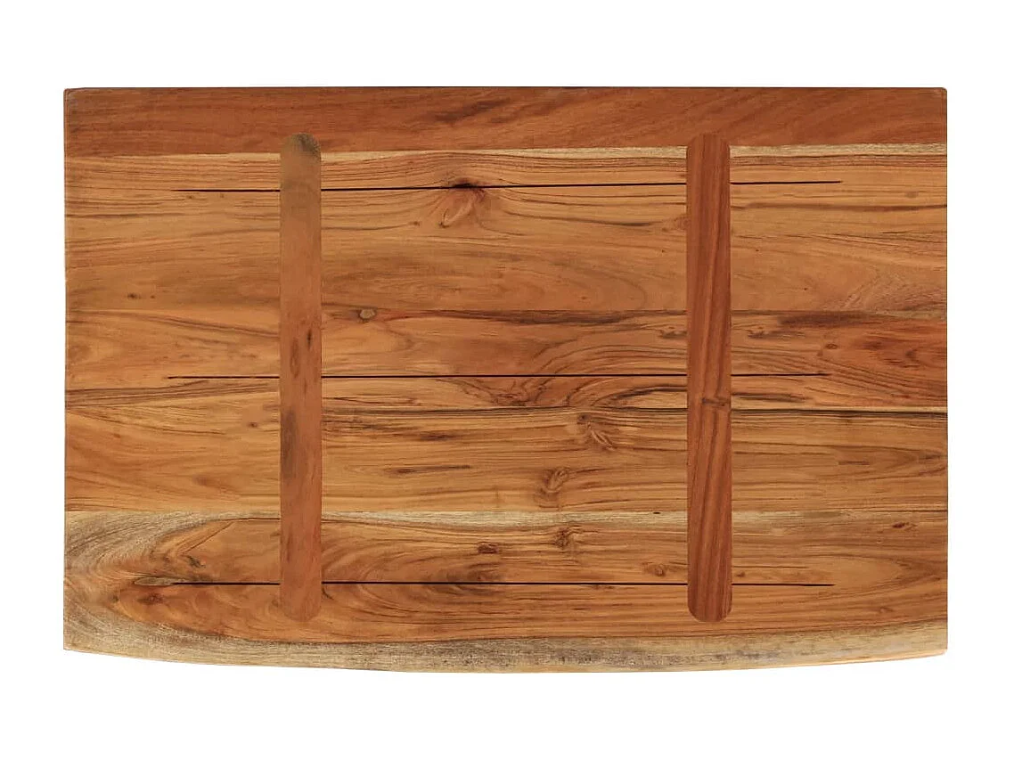 Prateleira de parede retangular 50x30x2,5 cm acácia maciça