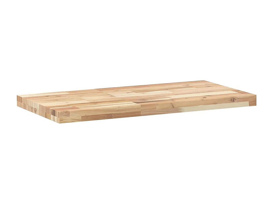 Ripiano a Parete 100x40x4 cm Legno Massello Acacia Non Trattato