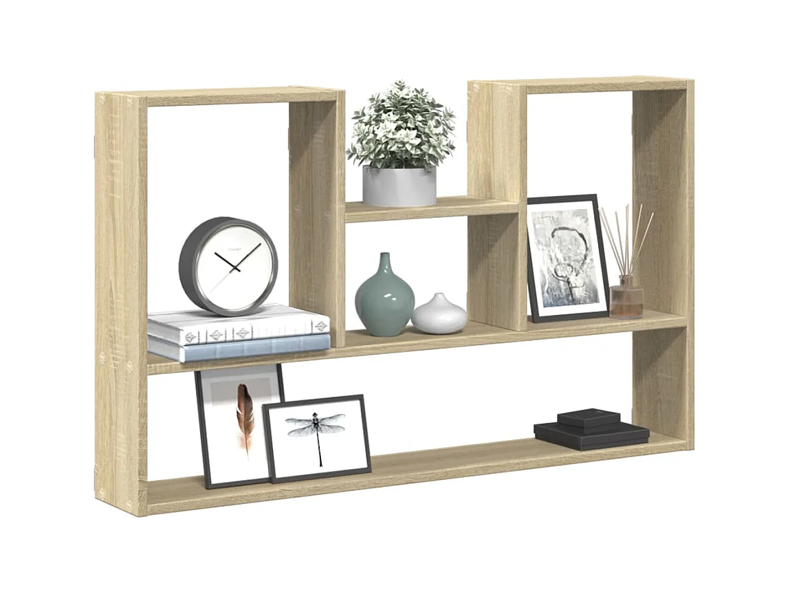 Étagère murale chêne sonoma 99x15x60 cm bois d'ingénierie