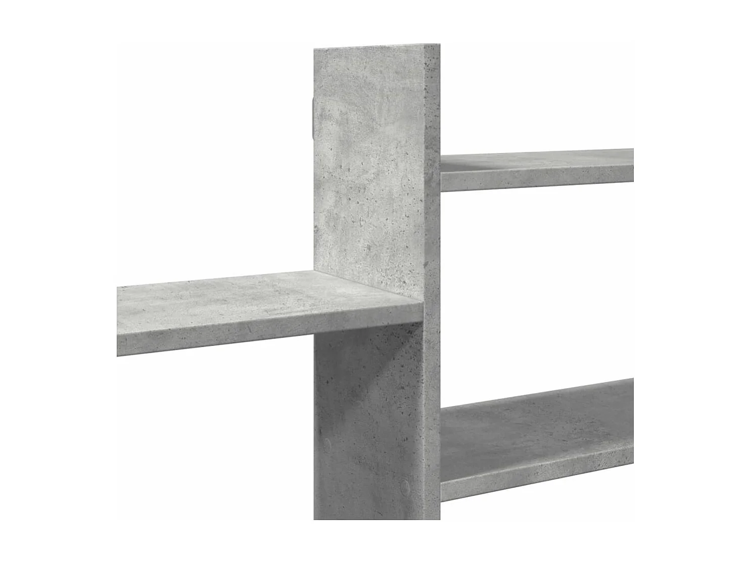 Estante de pared madera ingeniería gris hormigón 167,5x18x68 cm