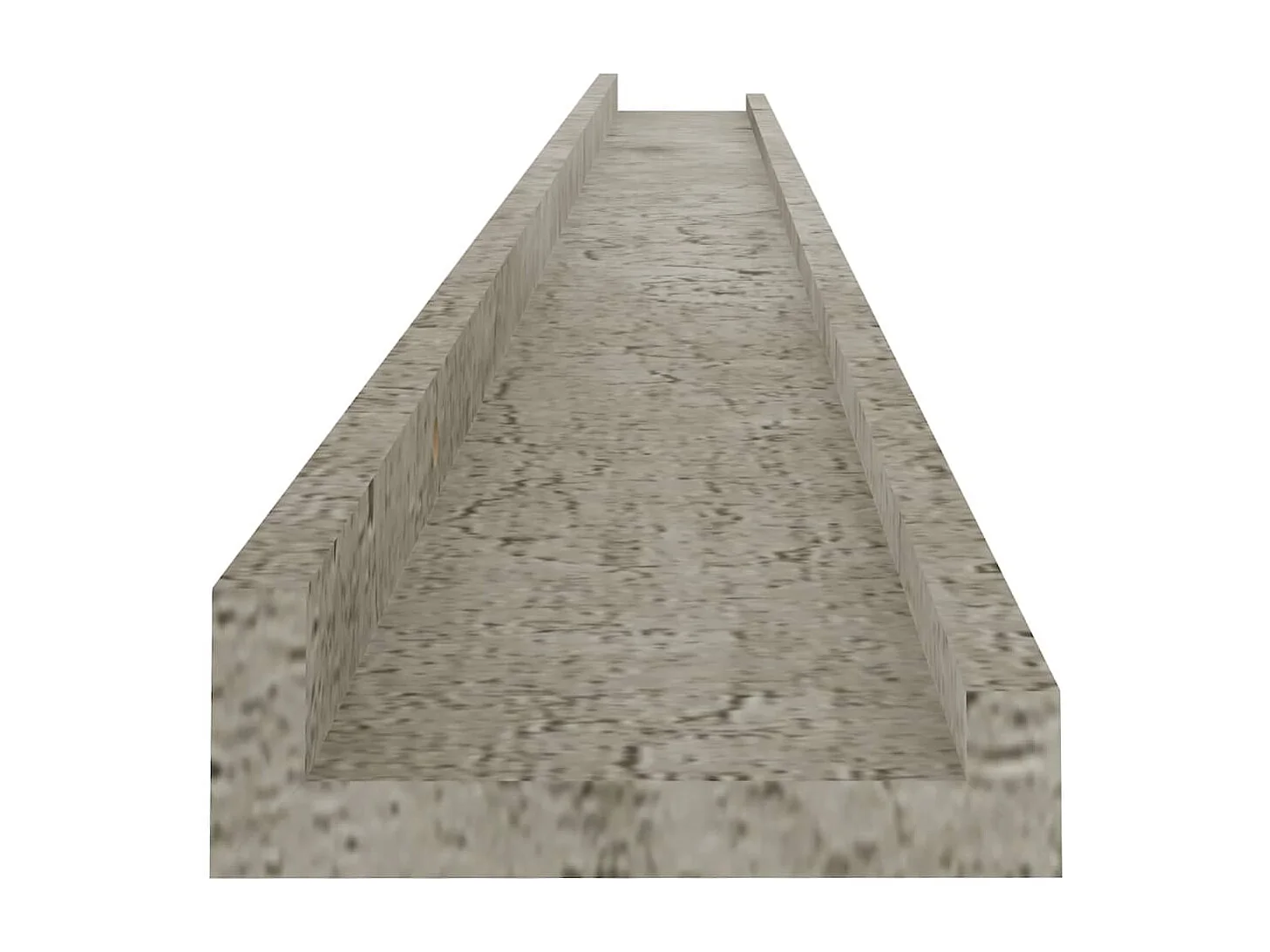 Prateleiras de parede 2 pcs 115x9x3 cm cinzento cimento