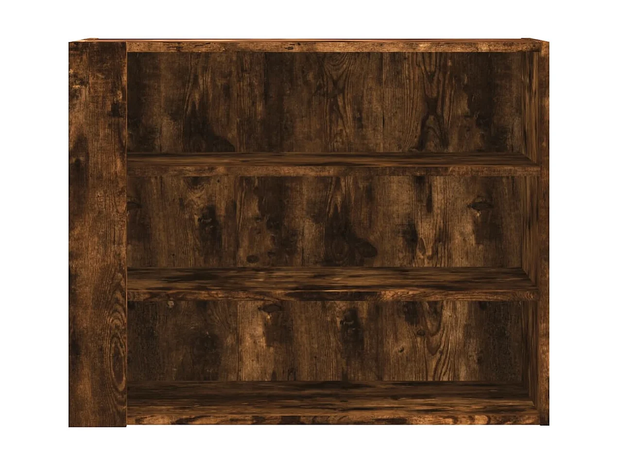 Armoire murale chêne fumé 75x35x60 cm bois d'ingénierie