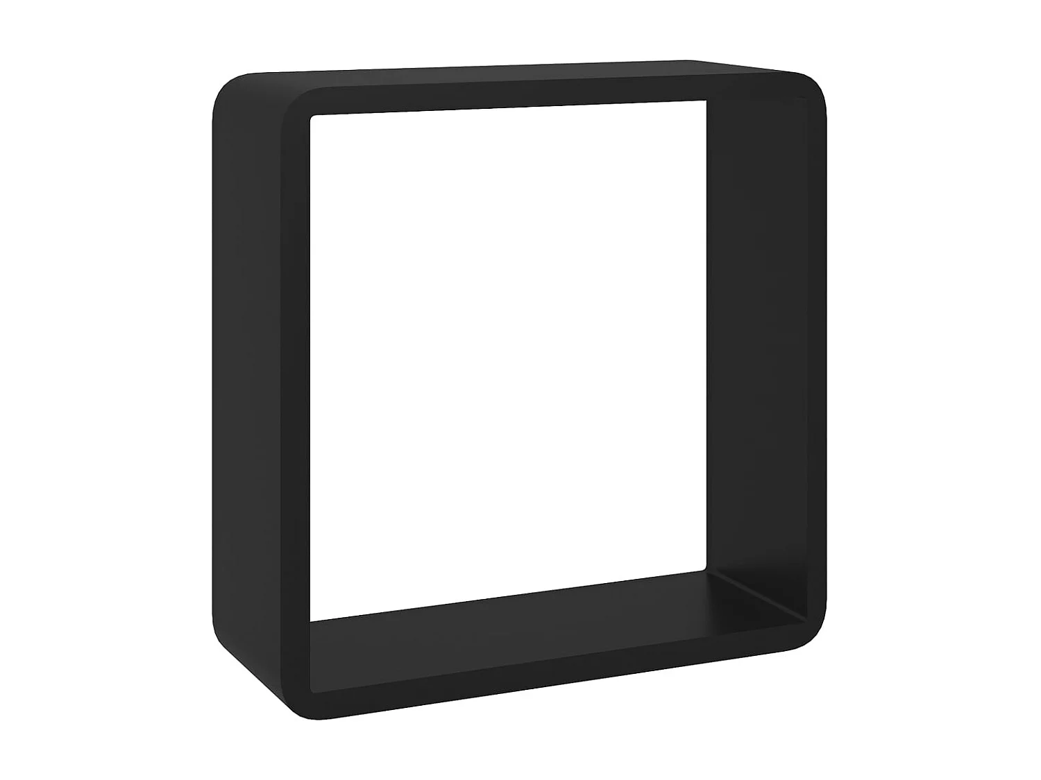 Würfelregale 3 Stk. Schwarz MDF