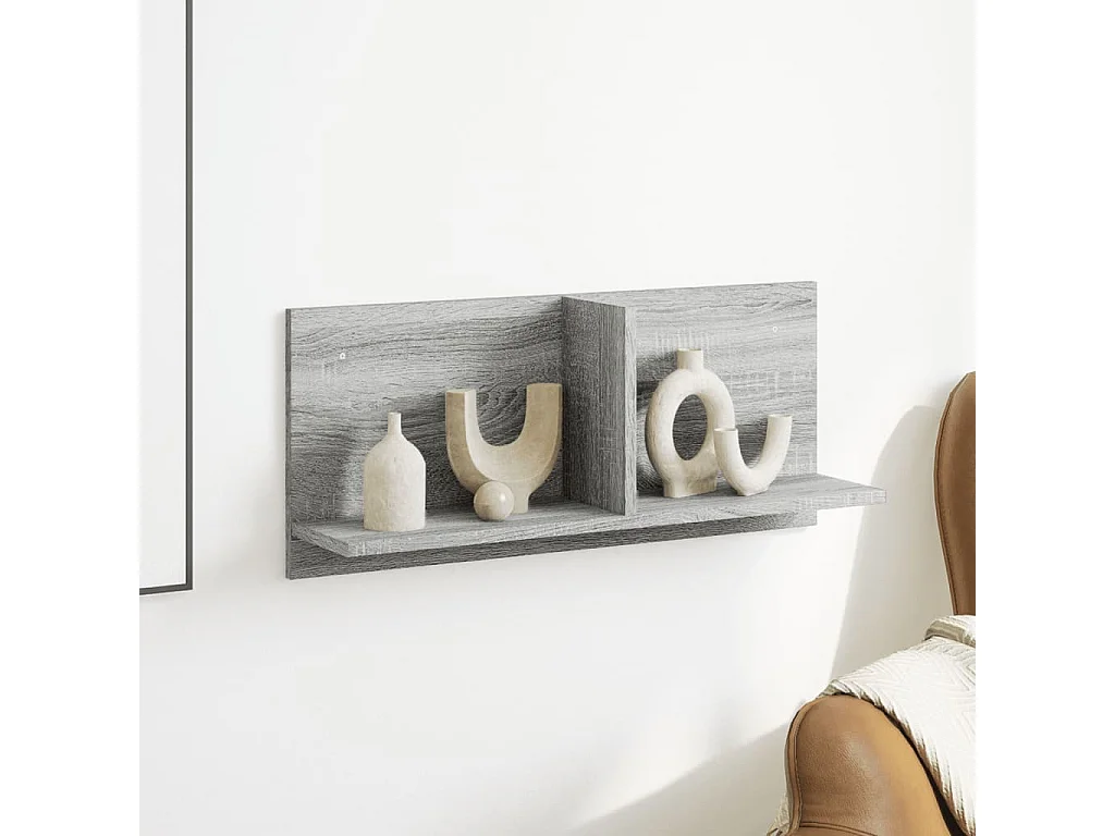 Armario de pared madera de ingeniería gris Sonoma 70x16,5x30 cm