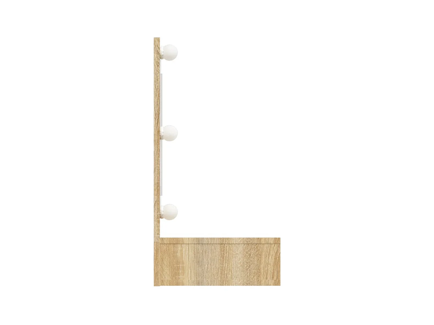 Armoire à miroir avec LED Chêne sonoma 90x31,5x62 cm