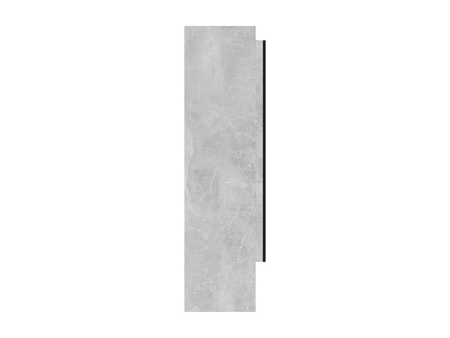 Armario de baño con espejo MDF gris hormigón 80x15x60 cm