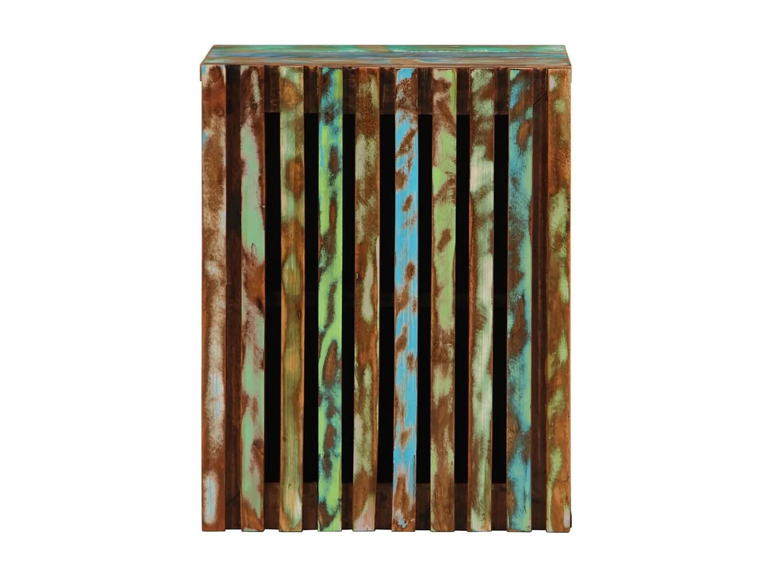 Pensile da bagno 38x34x48 cm in legno massello di acacia