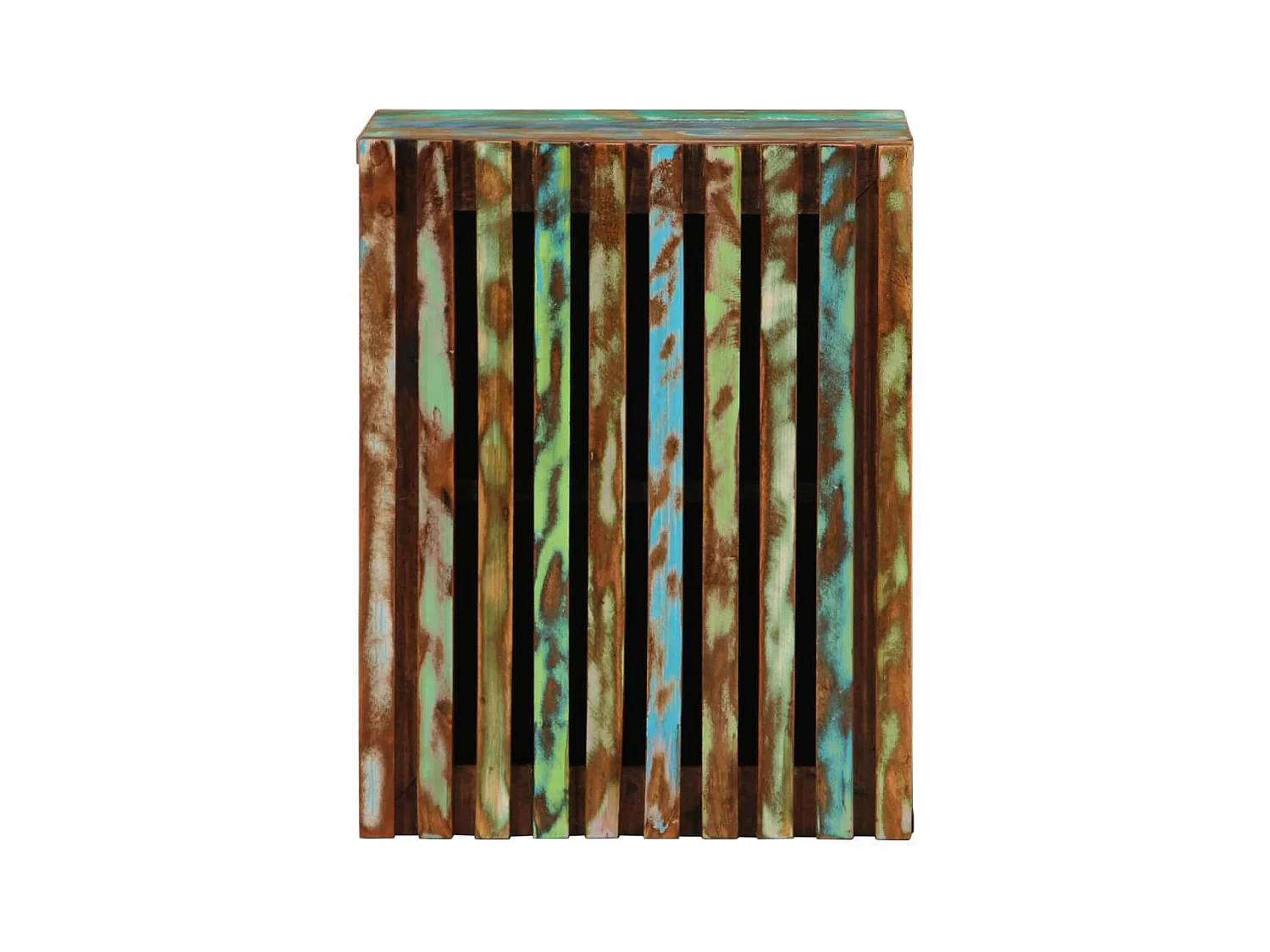 Pensile da bagno 38x34x48 cm in legno massello di acacia