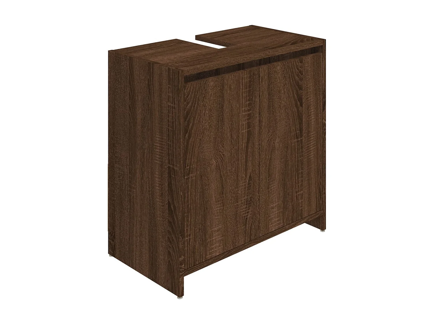 Mobile da bagno Rovere marrone 60x33x61 cm MDF