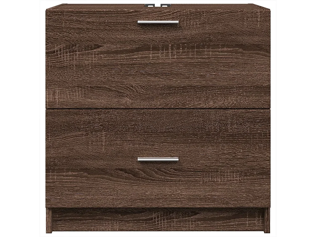 Meuble d'évier chêne marron 59x37x59 cm bois d'ingénierie