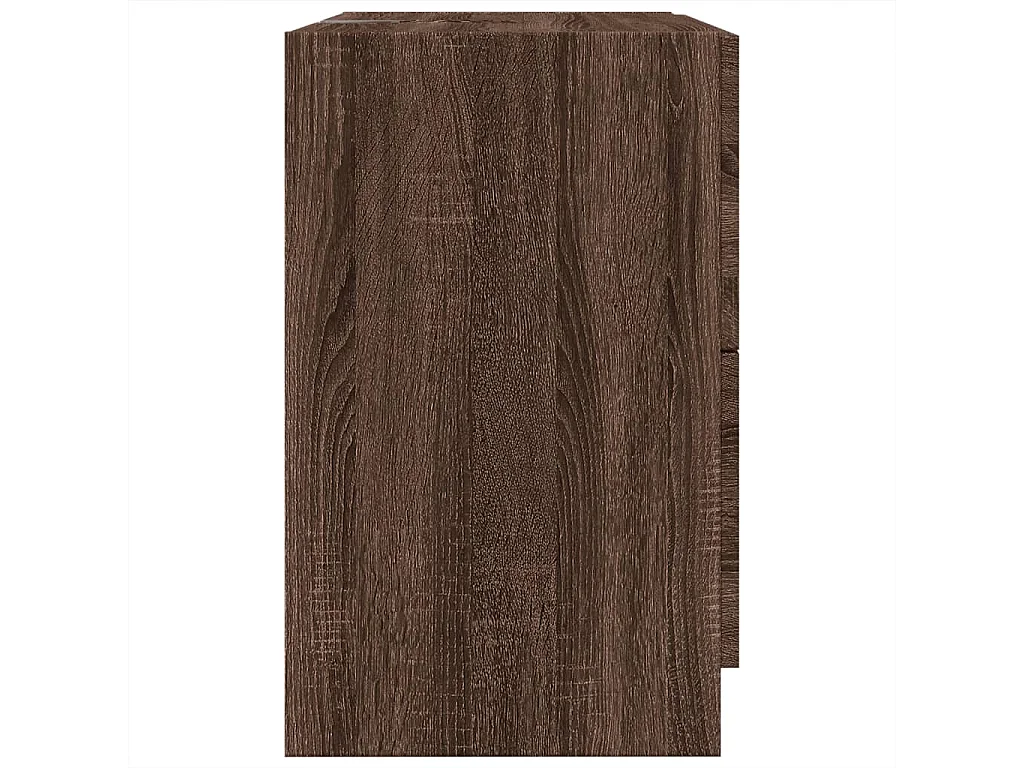 Meuble d'évier chêne marron 59x37x59 cm bois d'ingénierie