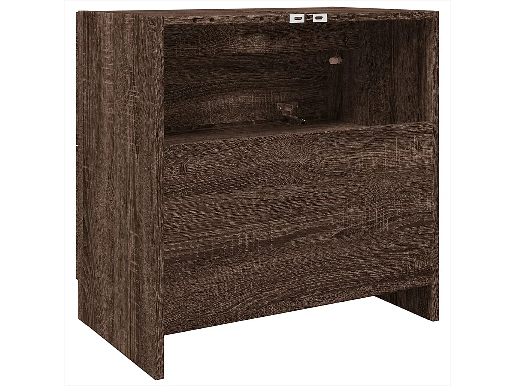 Meuble d'évier chêne marron 59x37x59 cm bois d'ingénierie