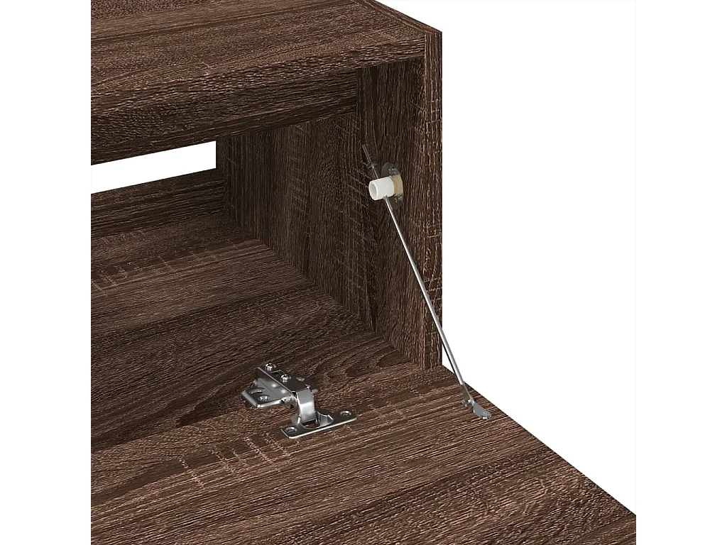 Meuble d'évier chêne marron 59x37x59 cm bois d'ingénierie