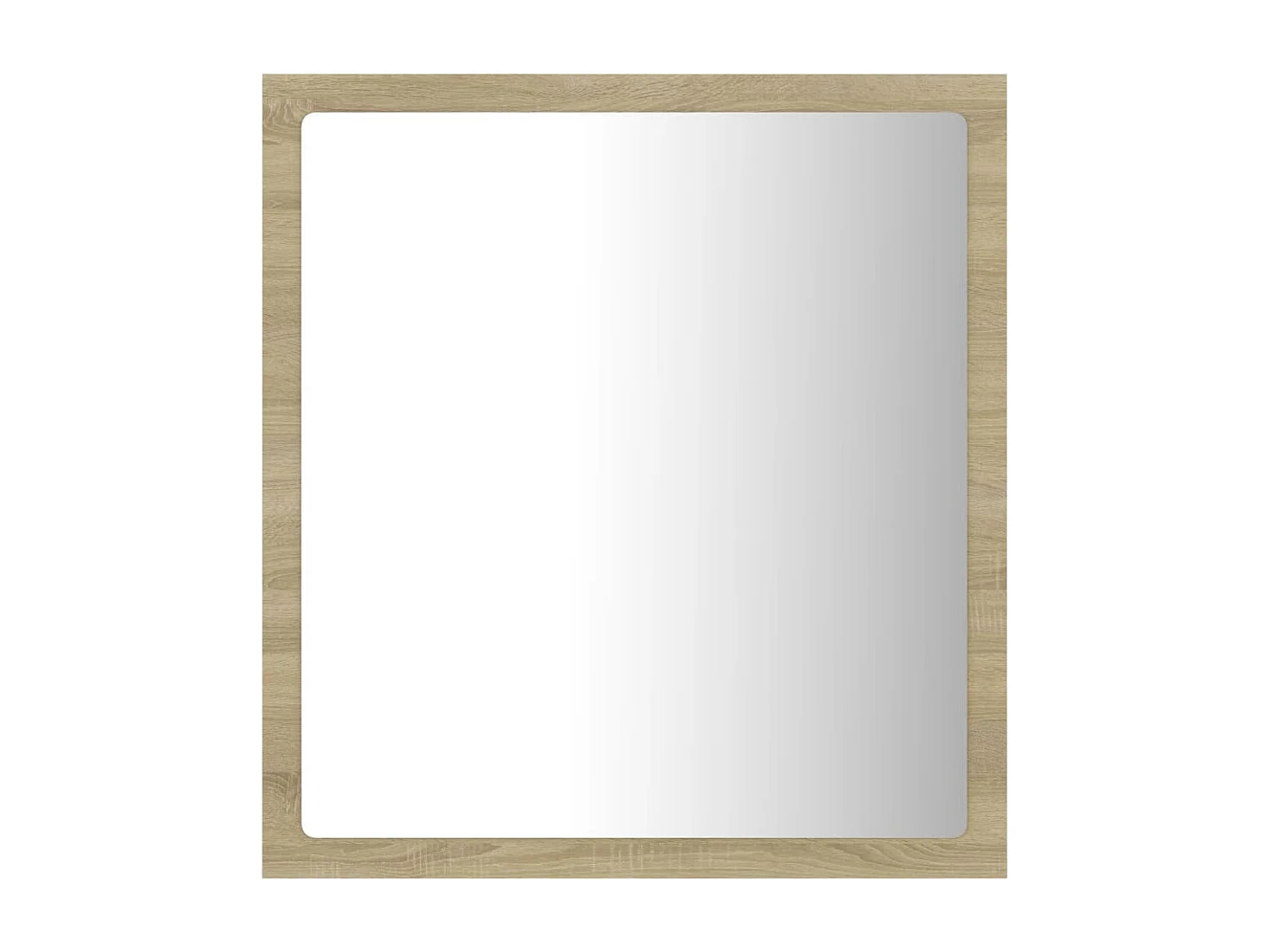 Miroir LED de salle de bain Chêne sonoma 40x8,5x37 cm Acrylique