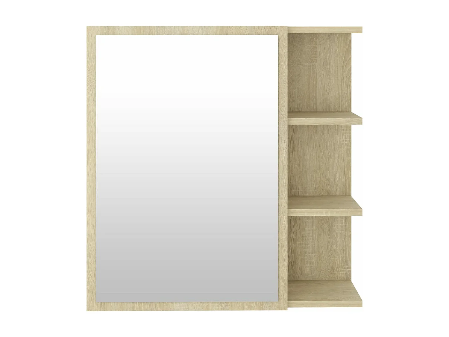 Armoire à miroir de salle de bain Chêne sonoma Bois ingénierie
