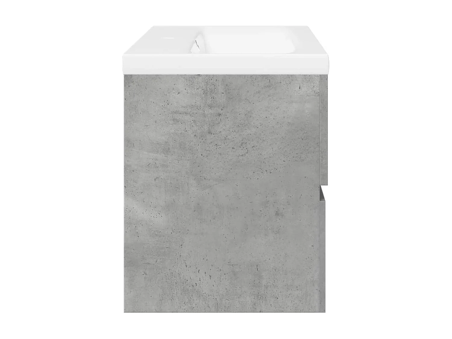 Set di mobili da bagno 2 pezzi grigio cemento