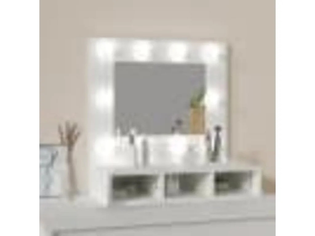 Armoire à miroir avec LED blanc 60x31,5x62 cm