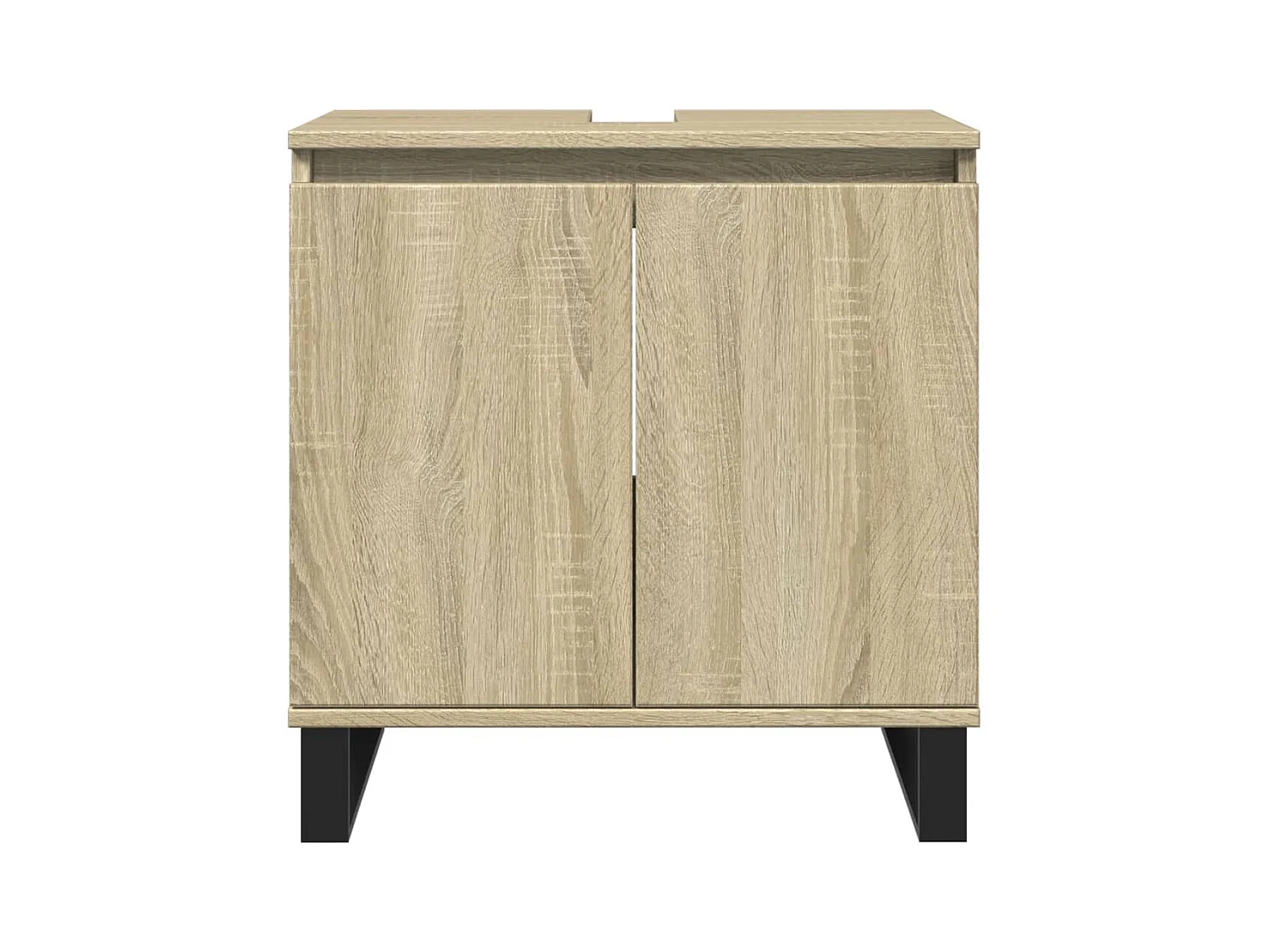 Ensemble de meubles de salle de bain 3 pcs chêne sonoma