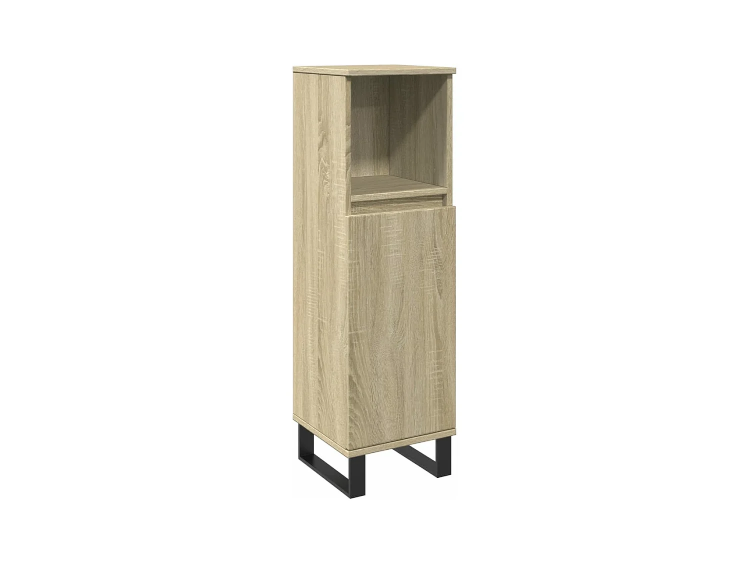 Ensemble de meubles de salle de bain 3 pcs chêne sonoma