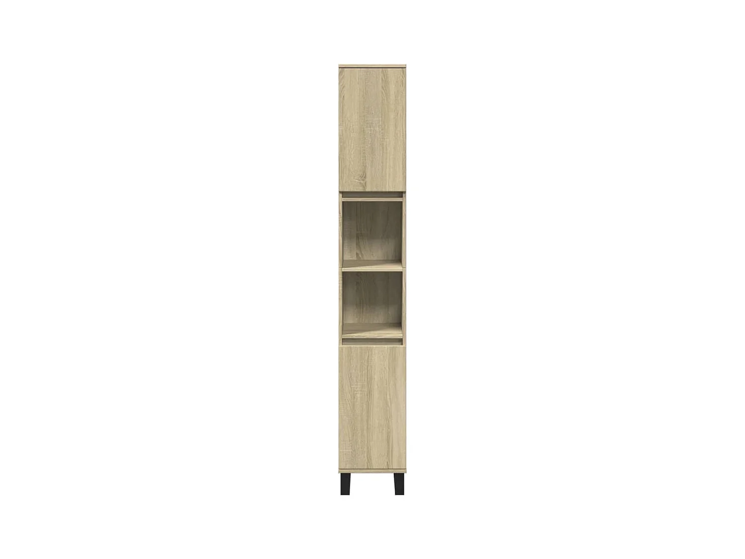 Ensemble de meubles de salle de bain 3 pcs chêne sonoma