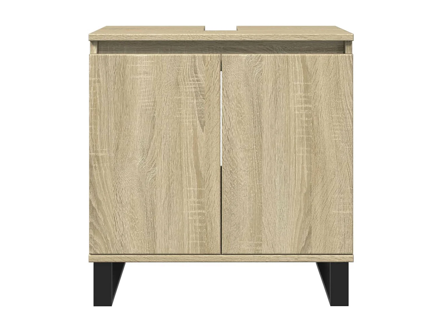 Set da bagno in rovere Sonoma da 3 pezzi