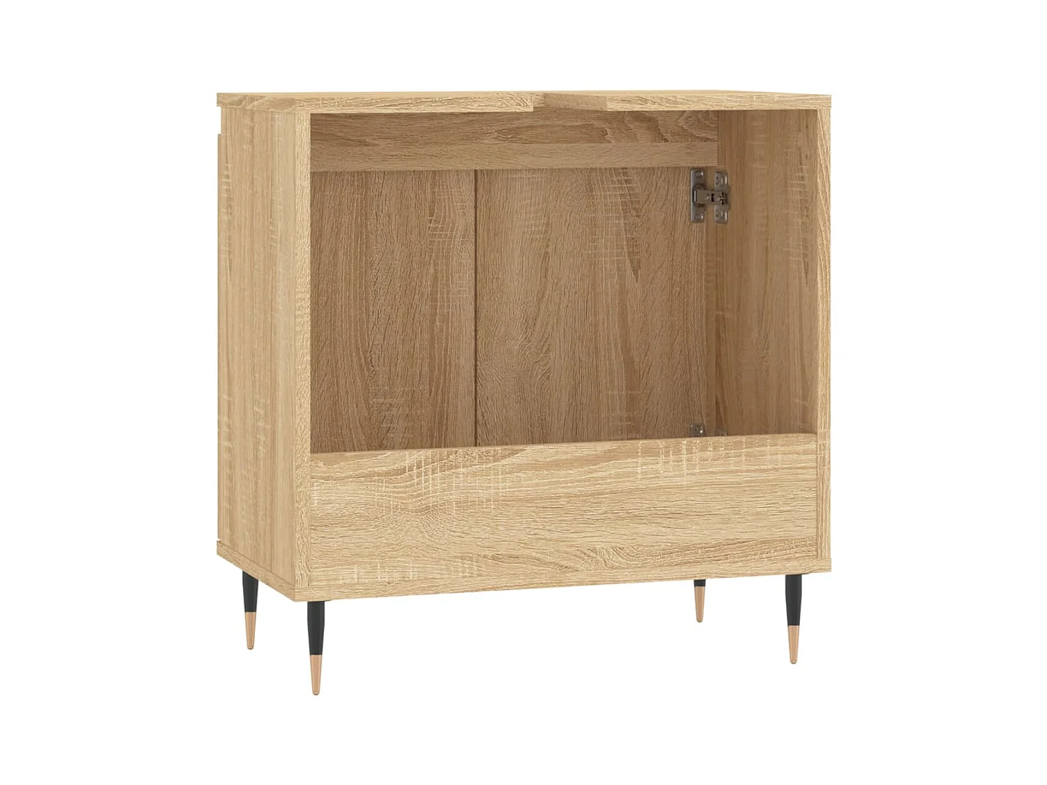 Armoire de bain chêne sonoma 58x33x60 cm bois d'ingénierie