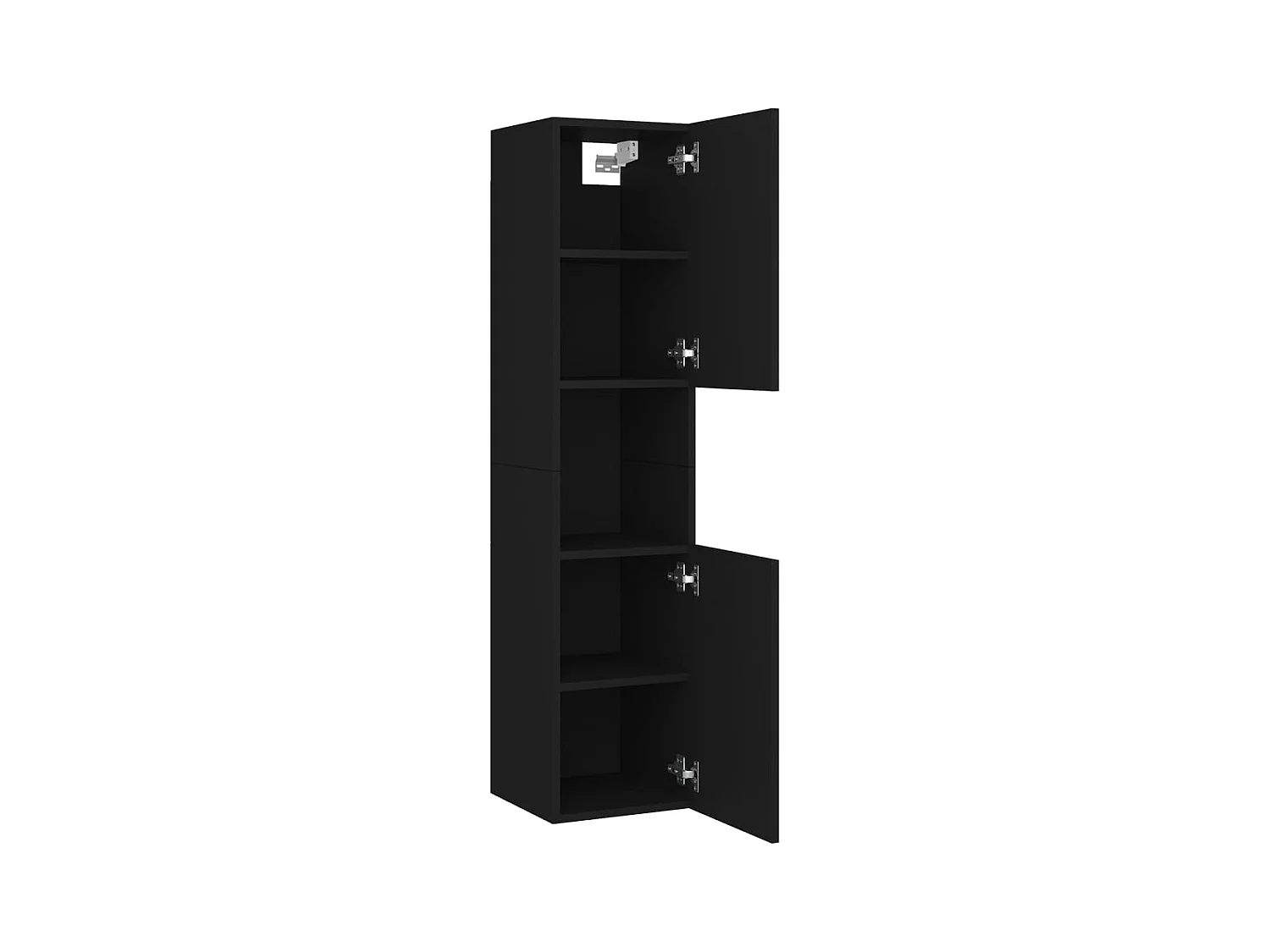 Set di mobili da bagno in truciolare nero
