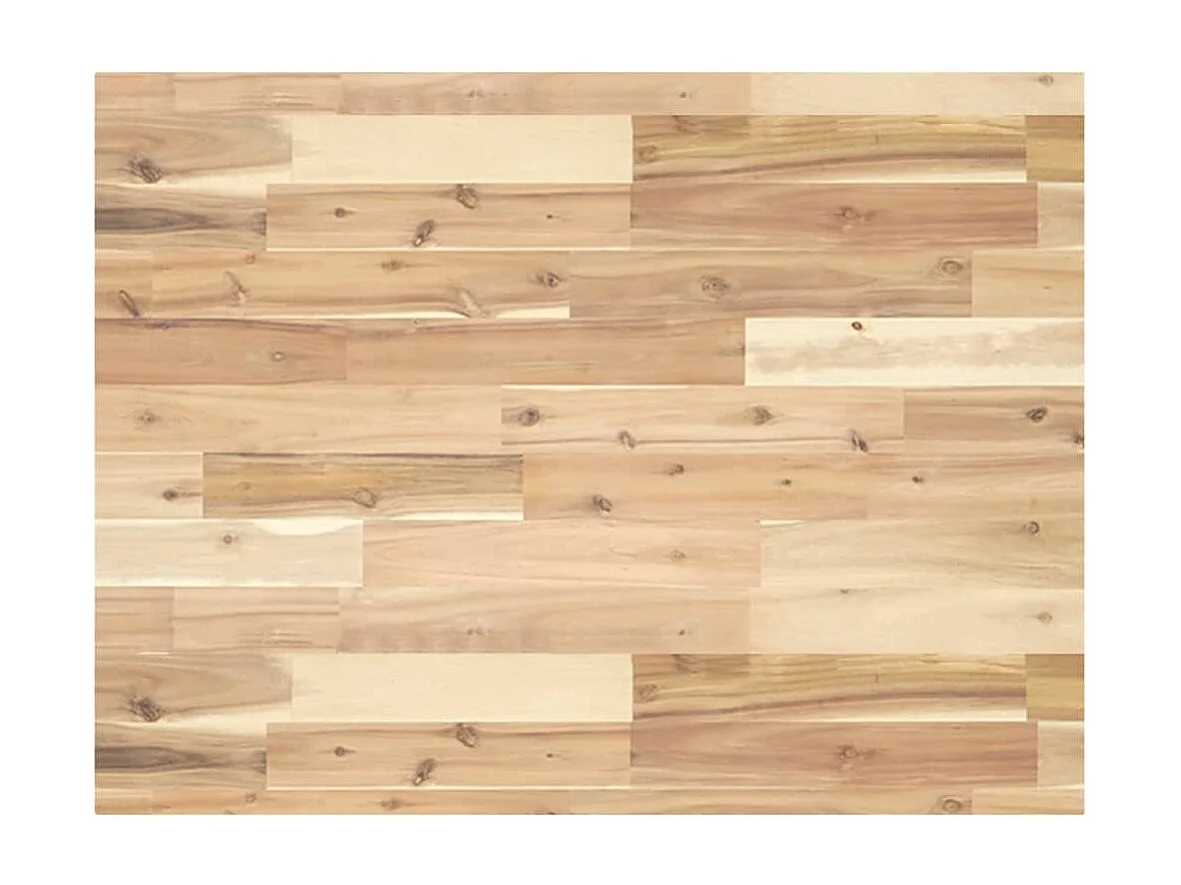 Waschbeckenregal Wandmontage Stahl und Akazienholz