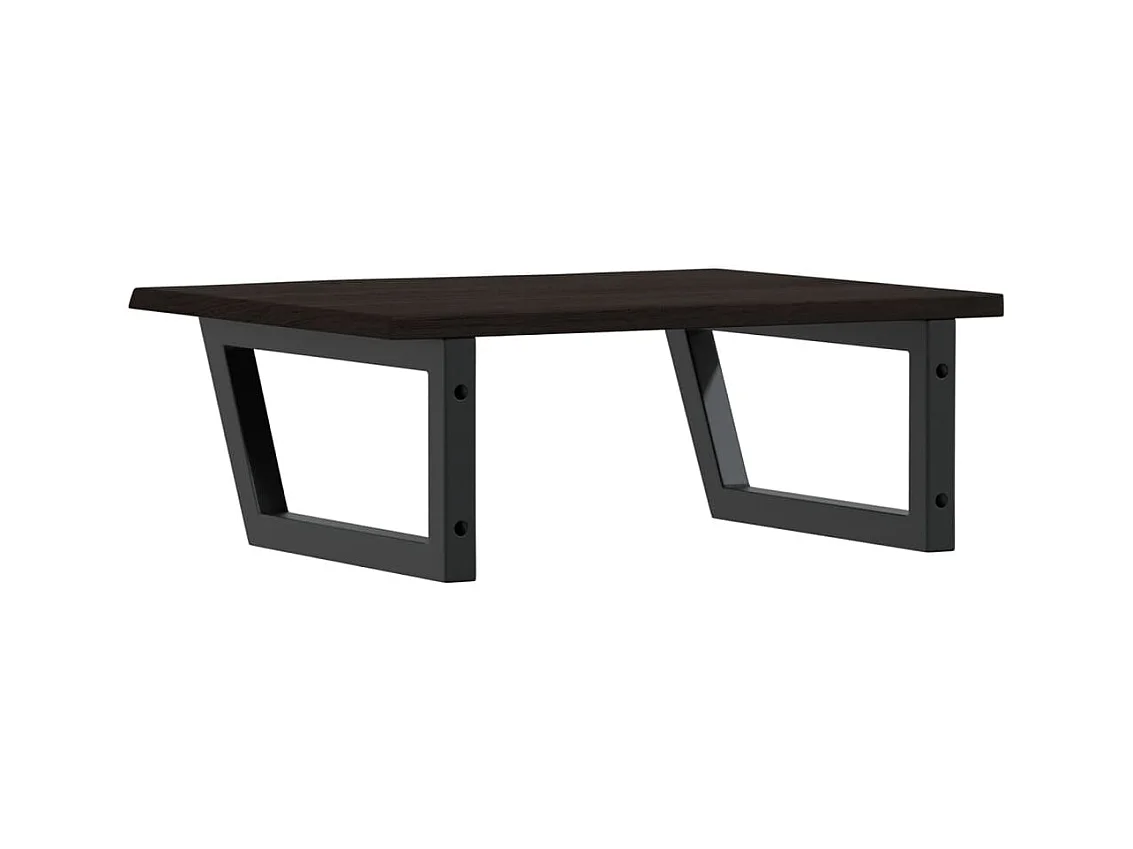 Badkamer wandschap staal en massief eikenhout