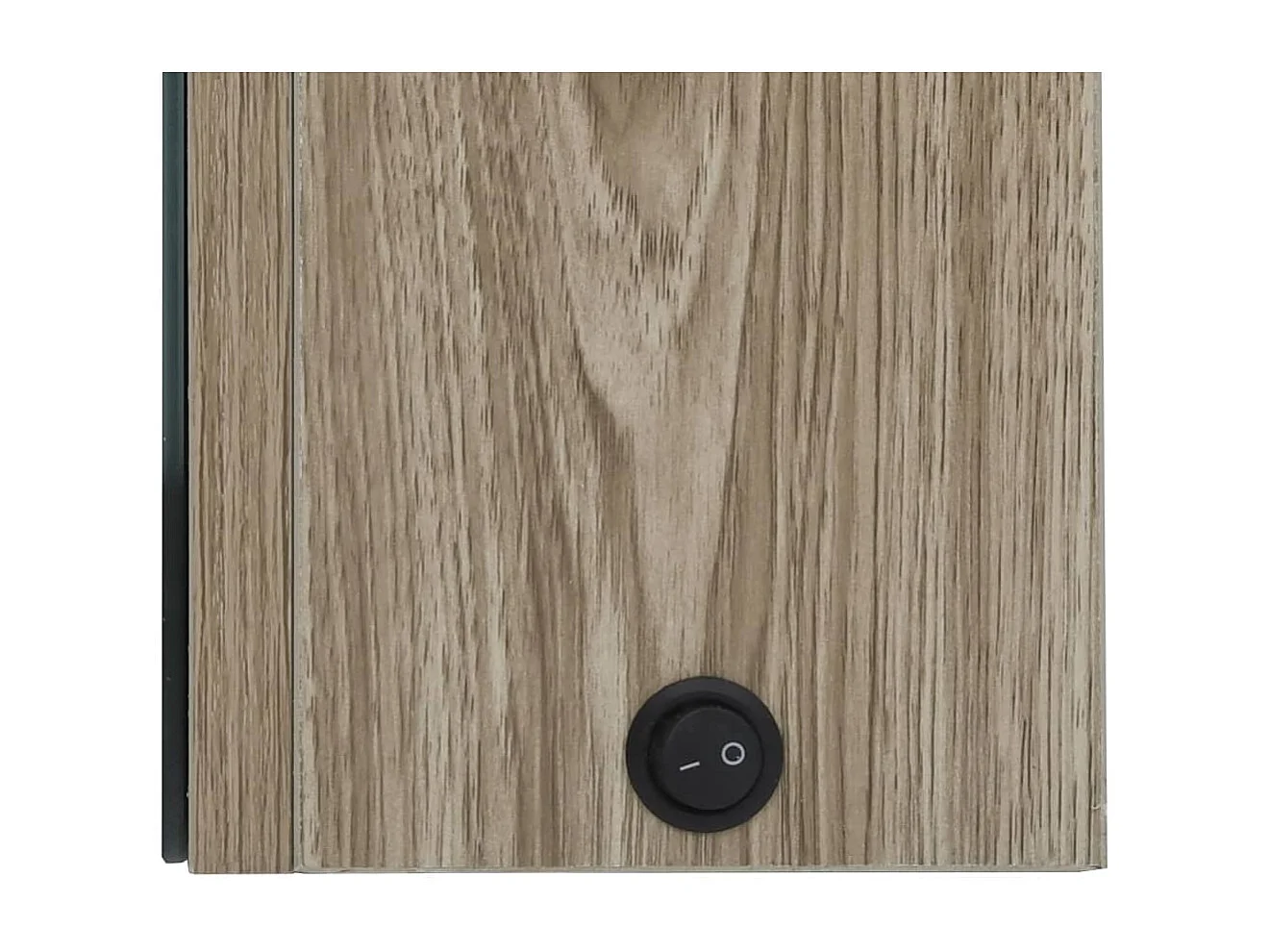 Mueble de baño con espejo LED color roble 89x14x62 cm