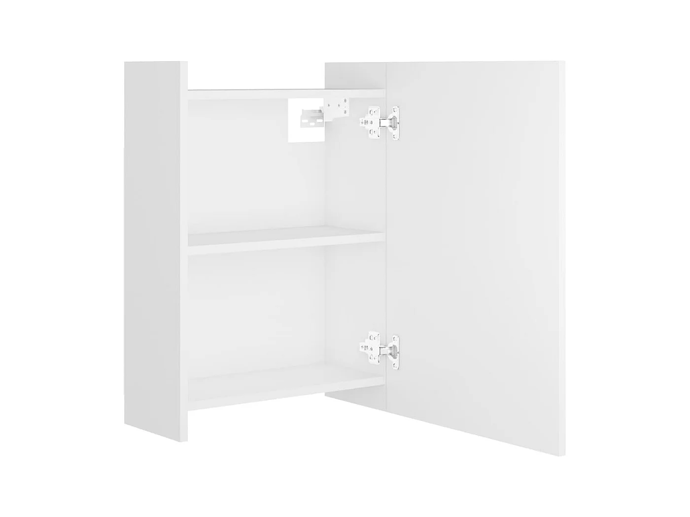 Armoire à miroir de salle de bain Blanc Bois d’ingénierie