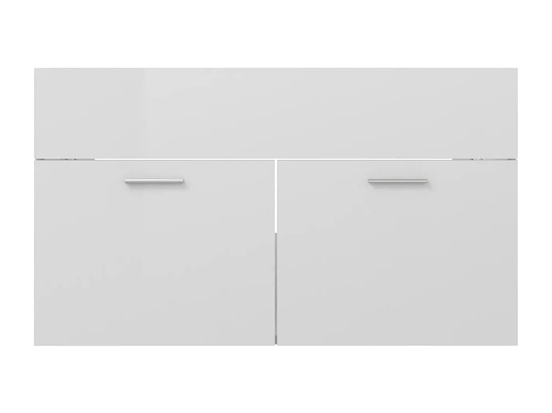 Armário lavatório + lavatório embutido derivados madeira