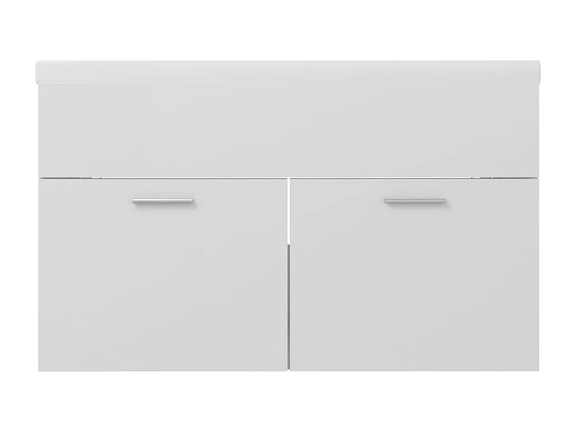 Armário lavatório + lavatório embutido derivados madeira