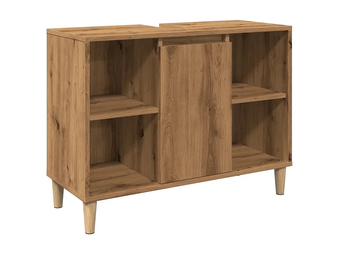 Armoire de salle de bain chêne artisanal bois d'ingénierie