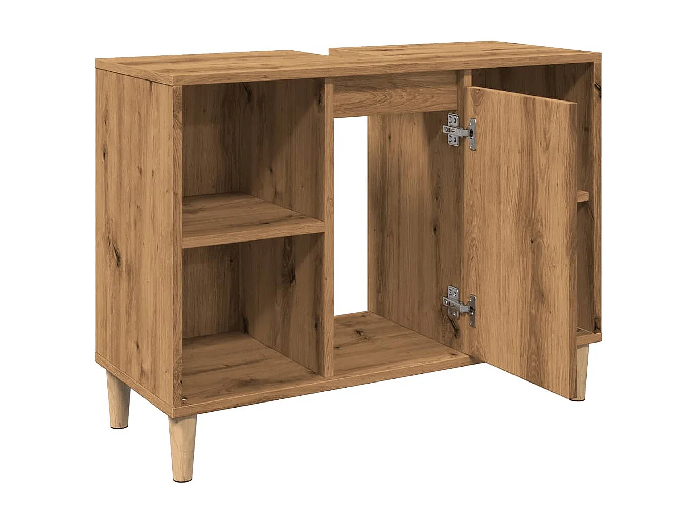 Armoire de salle de bain chêne artisanal bois d'ingénierie