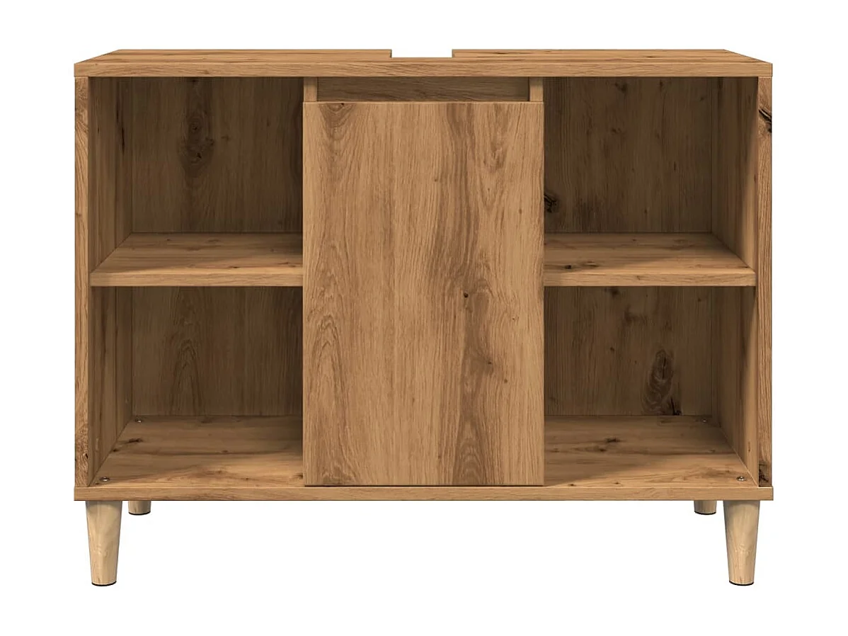 Armoire de salle de bain chêne artisanal bois d'ingénierie