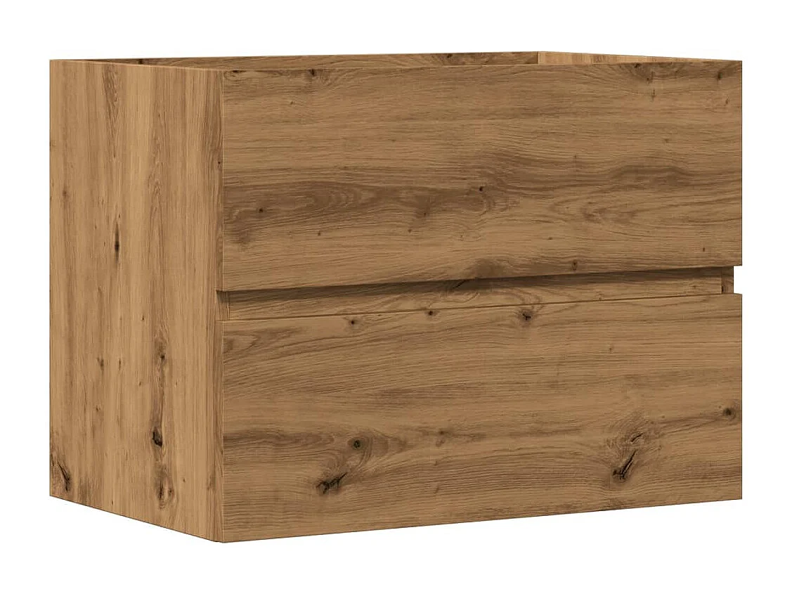 Armoire de salle de bain chêne artisanal bois d'ingénierie