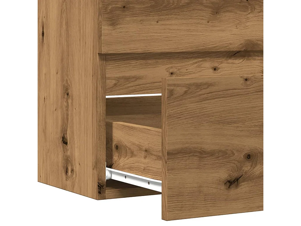 Armoire de salle de bain chêne artisanal bois d'ingénierie