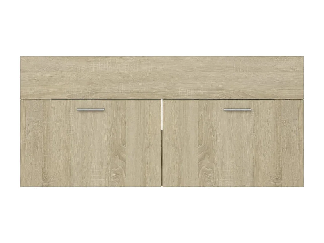 Armário lavatório c/lavatório embutido derivados madeira sonoma