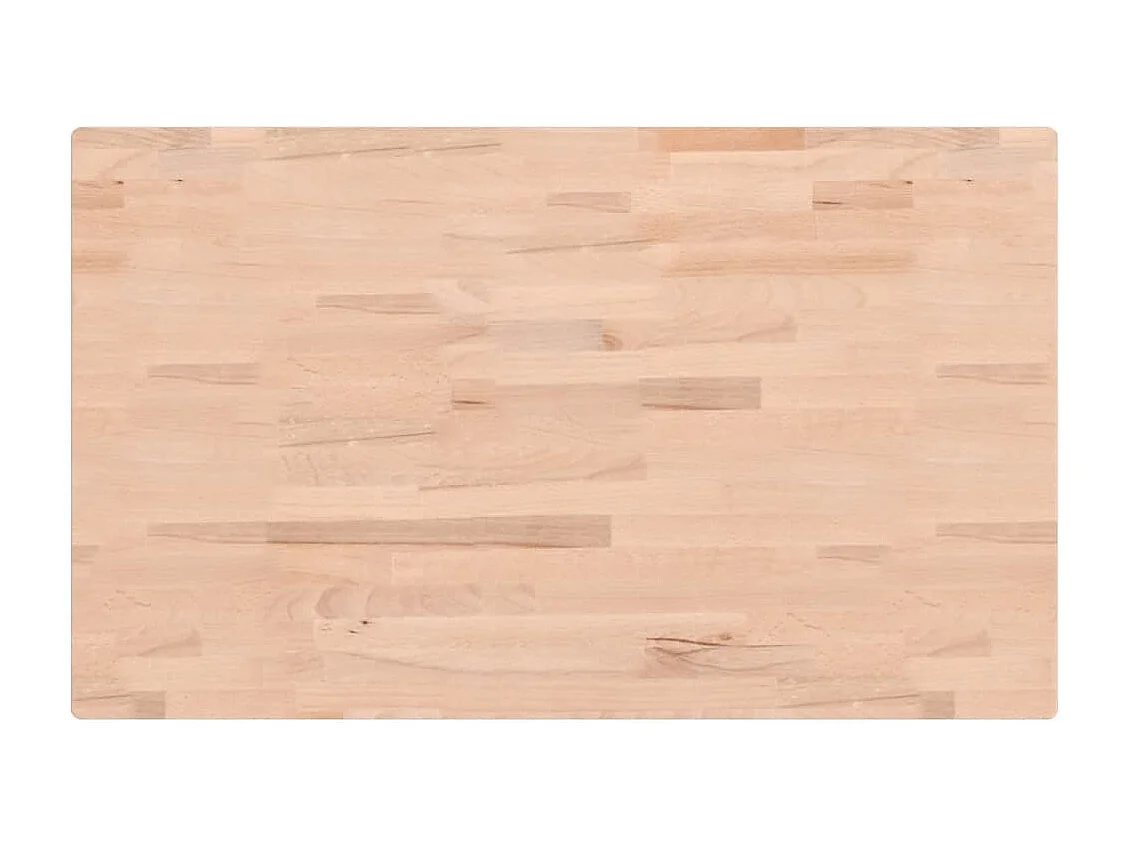 Ripiano a Parete per Lavabo in Acciaio e Massello di Faggio