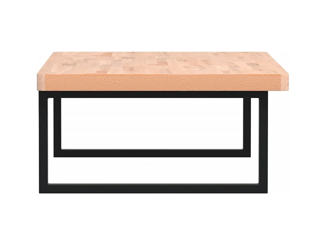 Ripiano a Parete per Lavabo in Acciaio e Massello di Faggio