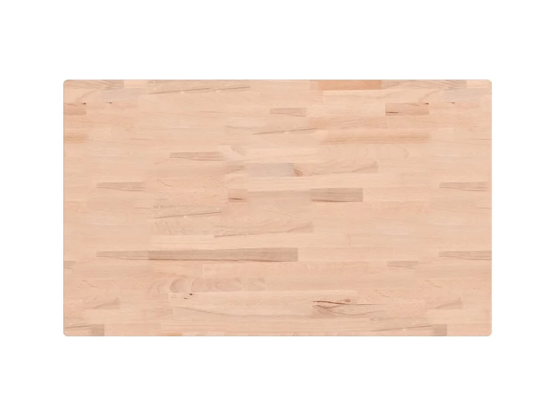 Ripiano a Parete per Lavabo in Acciaio e Massello di Faggio