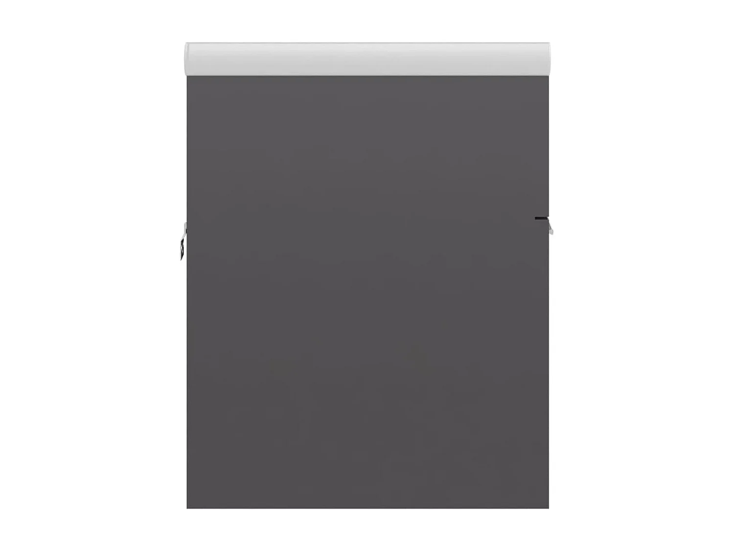 Armoire d'évier et lavabo intégré Gris brillant Bois ingénierie