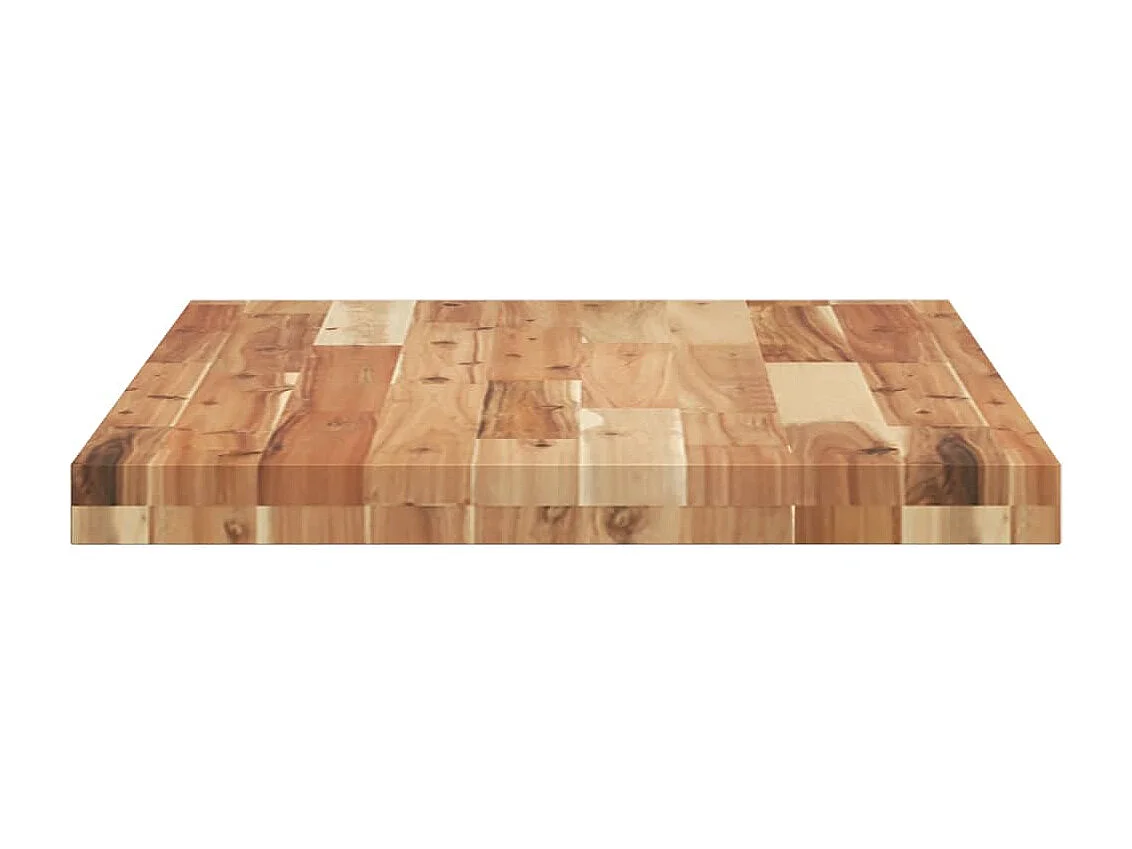 Piano da Bagno Finitura a Olio 140x50x4 cm in Legno di Acacia