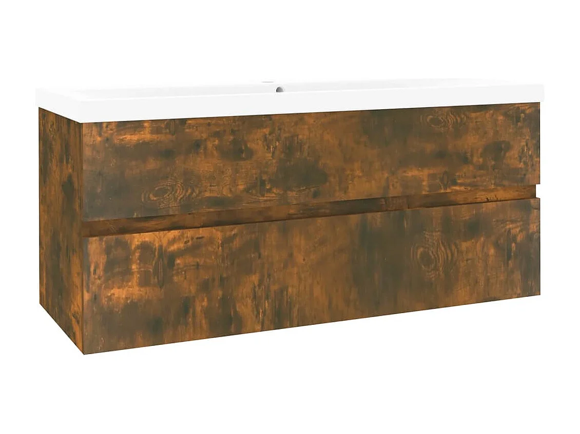 Mueble de baño con lavabo madera contrachapada roble ahumado