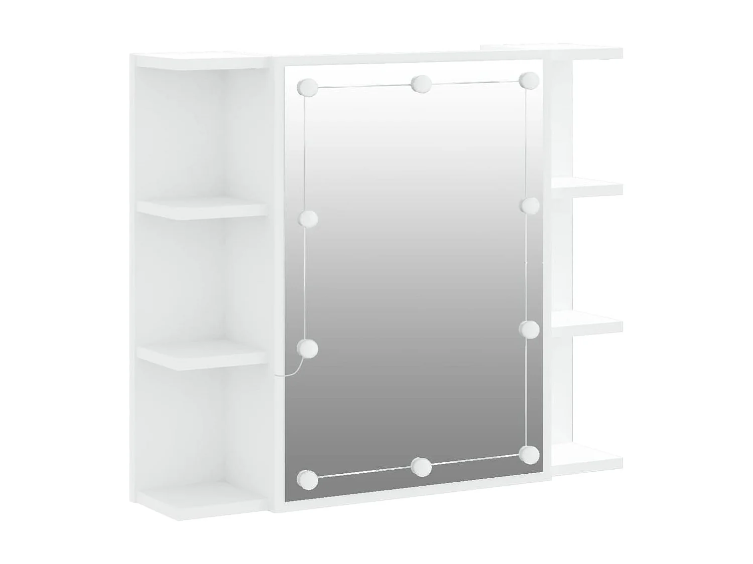 Armoire à miroir avec LED Blanc 70x16,5x60 cm